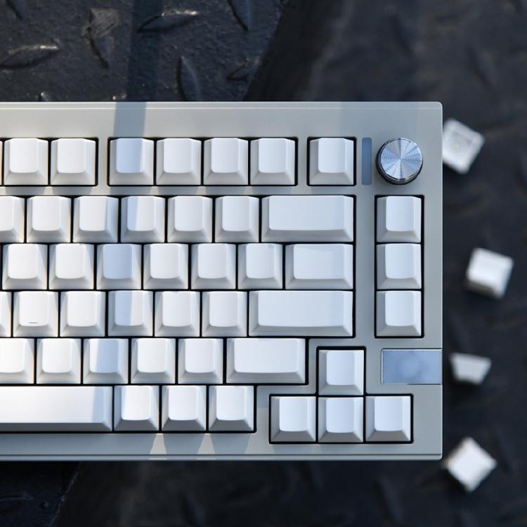 137 Tasten Kappen Cherry Profil PBT Minimalistisch Weiße Tastenkappen für Mechanische Tastatur Minimalistische Leere Tastenkappen