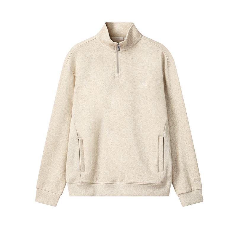 

Fila Серия Милано Модная Спортивная Универсальная Мягкая Удобная Толстовка С Половиной Молнии Свободного Кроя Мужская толстовка Пшенично-Желтый Цветочный-Серый F11M545201FBG M