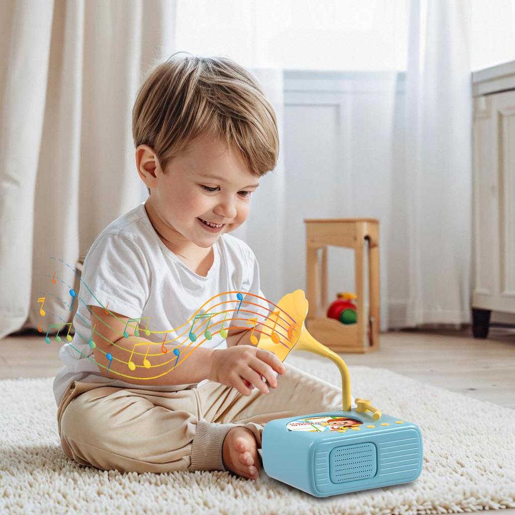 Toddler Gramophone Musical Toys Children's Gramophone Music Player Story Machine Interactive Storytelling Toy for Early