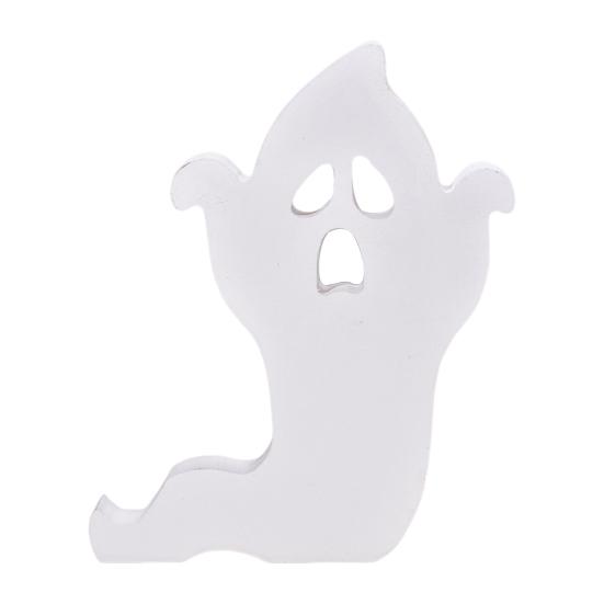 Halloweenská duchová ozdoba Samostatně stojící duchová cedule Dekorace na patrový tác Duchový stolní střed pro Halloweenskou podzimní párty