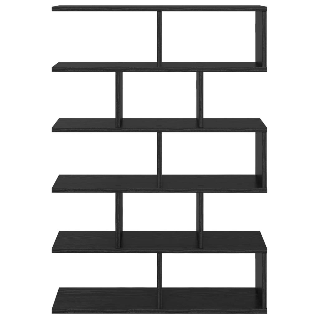 Wall Shelf Black Oak 70 X 20 X 100 Cm Engineered Wood