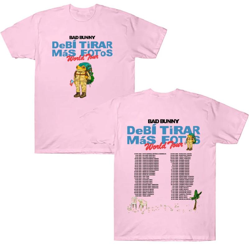 Fashion Women's T-Shirt Bad Bunny Deb í Tirar Más Fotos World Tour 2026
