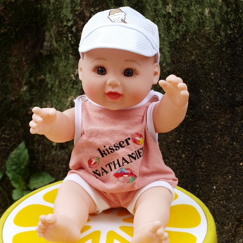 30cm Soft Plastic Doll Simulation Doll Baby Toy Kindergarten Early Education Doll