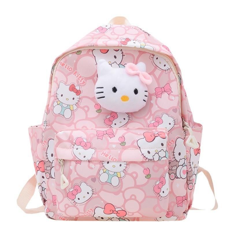 Adorable My Melody Nylon Backpack For Girls Cute Cartoon School Bag For Kindergarten