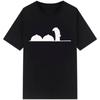 La Linea The Line Osvaldo Cavandoli TV pure cotton T-shirt Street T-shirt Round-neck casual top Camisetas