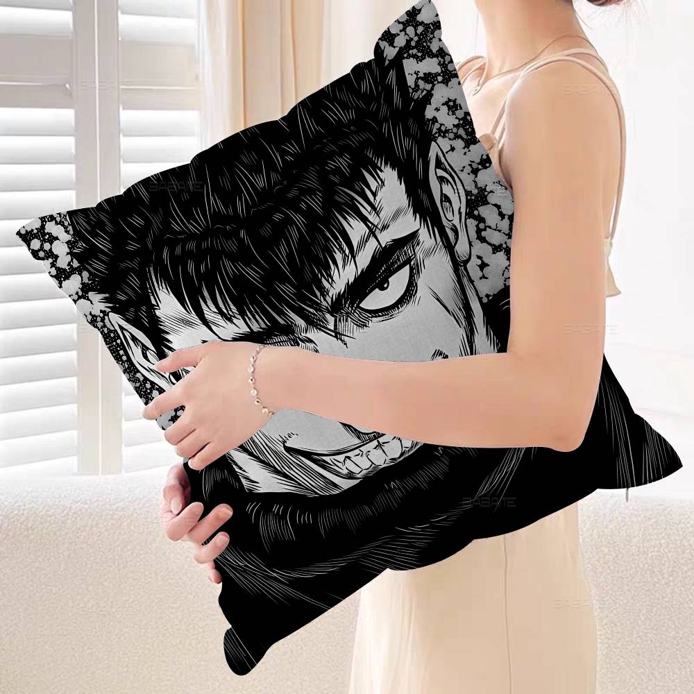 Anime Berserk Cushion Cover Car Throw Pillow Case For Sofa Car Christmas Gift xcm xcm