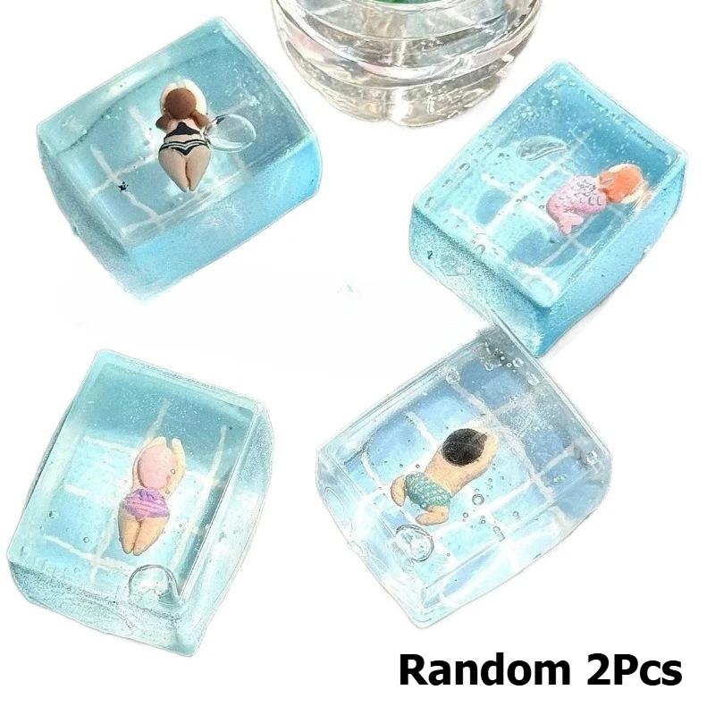 Mochi Swimming Pool Squishy Squeeze Fidget Toy Slow Rebound Maltose Texture Stress Relief Anti-Stress Anxiety Relief Toy