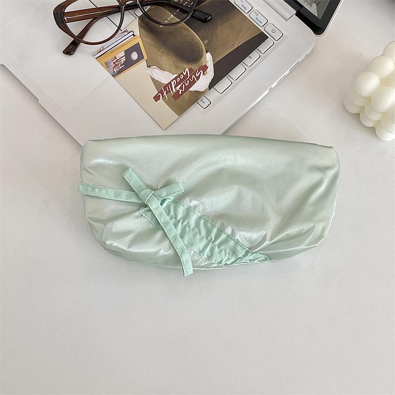 

Cute Bowknot Pencil Case Large Capacity Storage Bag Portable Student Stationery Storage Bag Sweet Cosmetic Bag Gifts