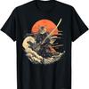 Samurai Γάτος Γραφικό T-Shirt Πολεμιστής Βίντατζ Ιαπωνική Τέχνη Anime T-Shirt για Άνδρες Γυναίκες Κορίτσια Παιδιά
