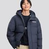 Skechers Windproof Waterproof Oil-Resistant Teflon Three-Proof Warm Duck Down Hooded Jacket Unisex Jacket Odyssey-Gray L324U154-026R