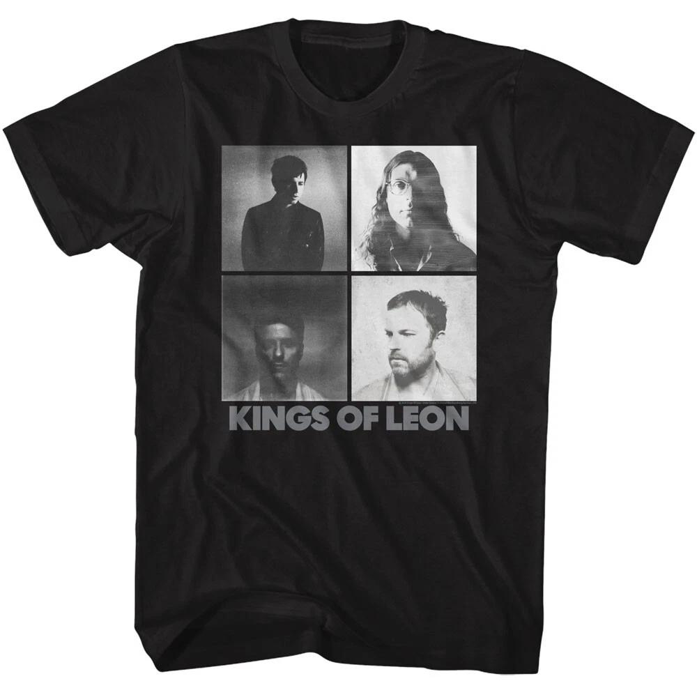 Kings Of Leon Foggy Photo Squares Men s T Shirt Alt Indie Rock Band S
