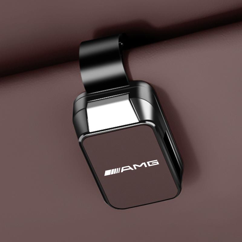 Auto-Sonnenbrillen-Clip Sonnenblenden-Brillenaufbewahrung Brillenhalter für Benz C180 C300 W124 W176 W177 C200 C260 GLC CLE CLA AMG JD2