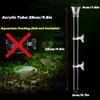 1pc Acrylic Aquarium Shrimp Feeding Tube And Dish, Clear Fish Tank Shrimp Feeder Tube Tray Shrimp Snail Shrimp Food Feeder Bowl