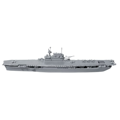 German Revell 1/1200 scale USS Enterprise CV-6 plastic model kit, model number 05824, molded in color