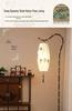 Retro Zen Bamboo Hand-Painted Floor Lamp for Living Room, Study, or Bedroom - Iron Art, New Chinese Antique Style