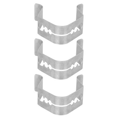 3Pcs Kitchen BBQ Grill Accessory Stainless Steel 3Holes Barbecue Probe Fixing Clip Holders