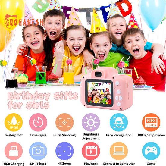 Cámara de natación para niños: resistente al agua, píxeles de alta definición, tamaño de foto extensible, tomas deportivas bajo el agua, cámara para niños, regalo de cumpleaños para niños