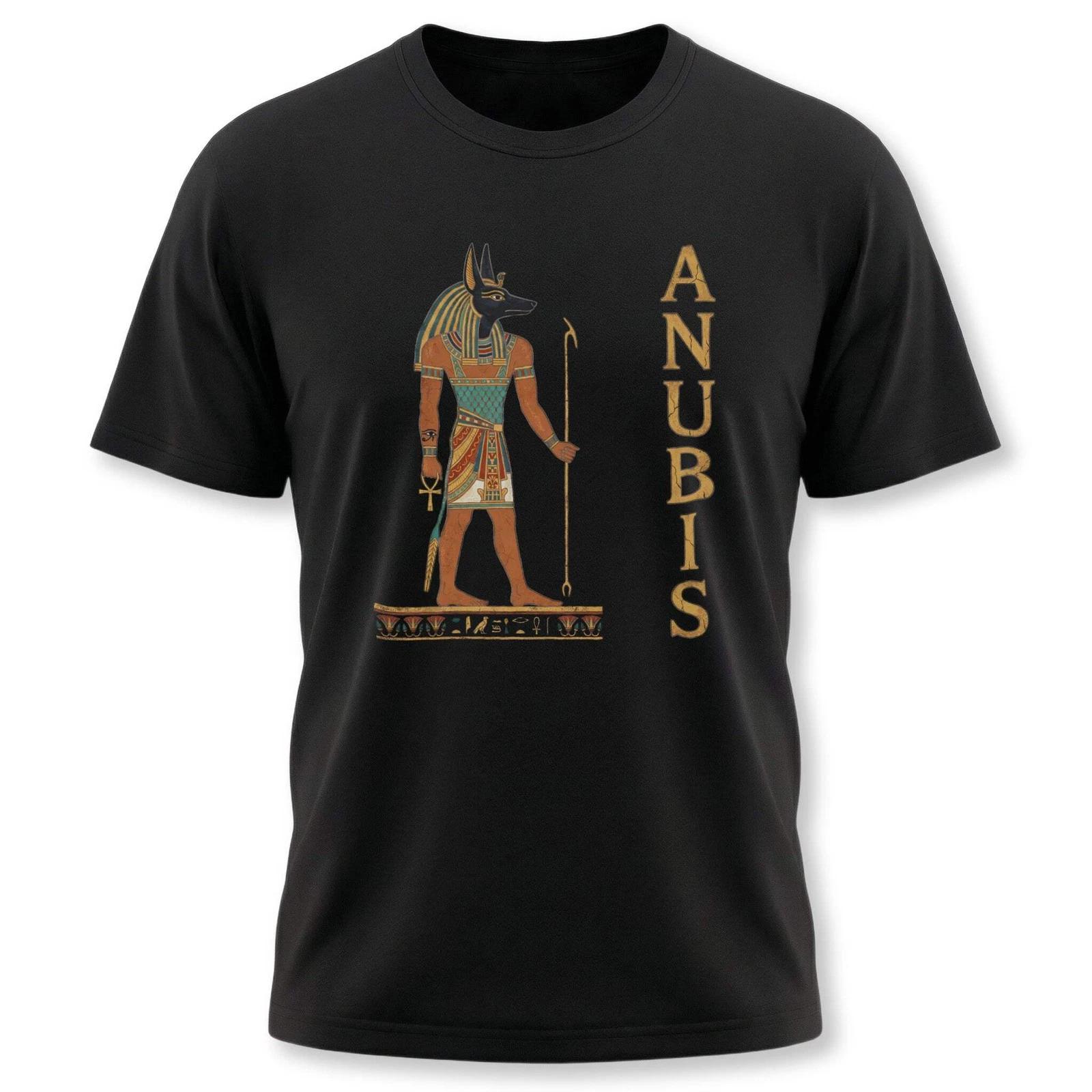 Anubis Jackal God T-Shirt | Ancient Egyptian Mythology Graphic Tee Shirt S