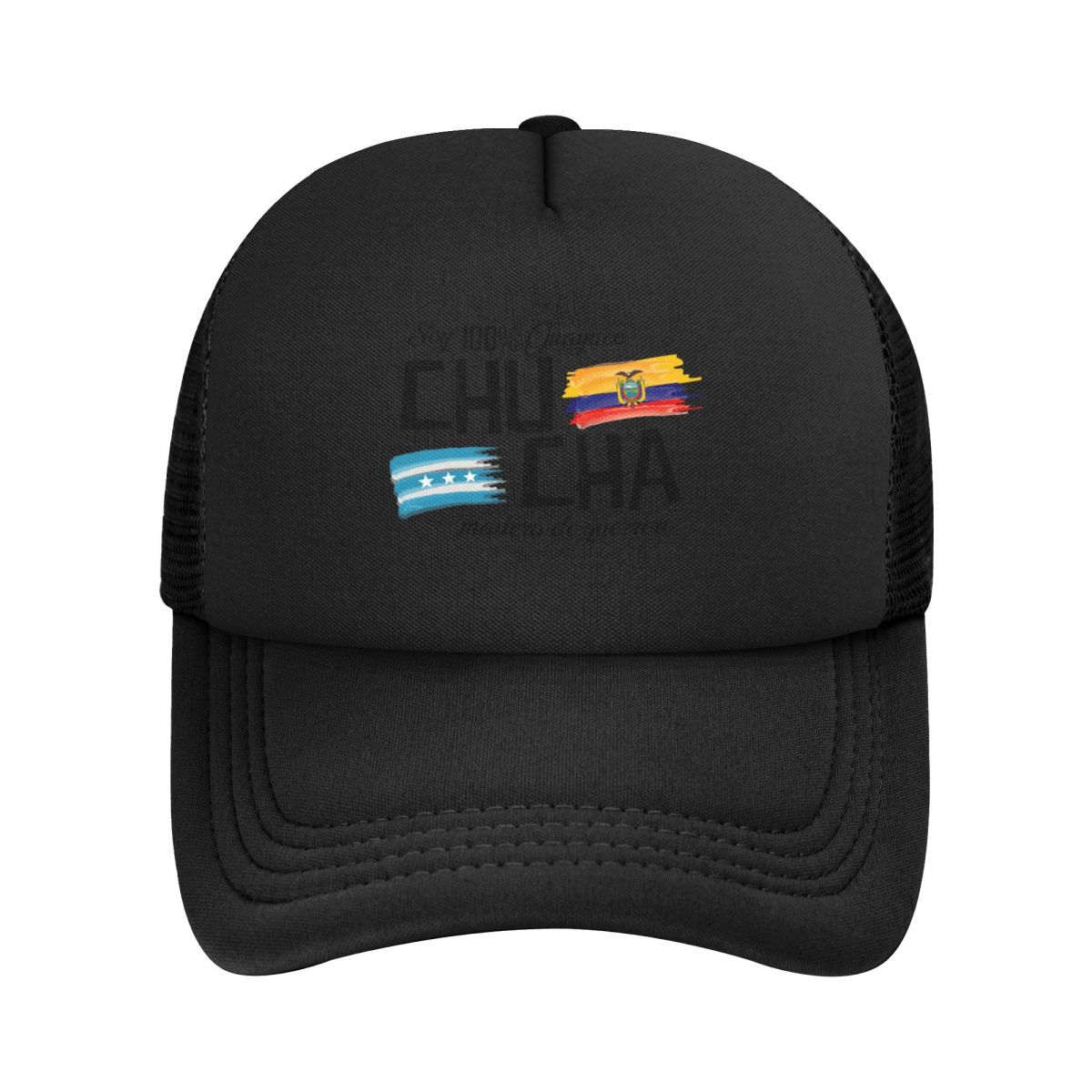 

Baseball Caps Ecuador Phrase Mesh Hats Sport Washable Unisex Hats One Size