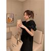 Bubble Sleeve Dress Women's Summer New Design Sense Niche Skinny Cover Meat Celebrity Temperament Long Skirt