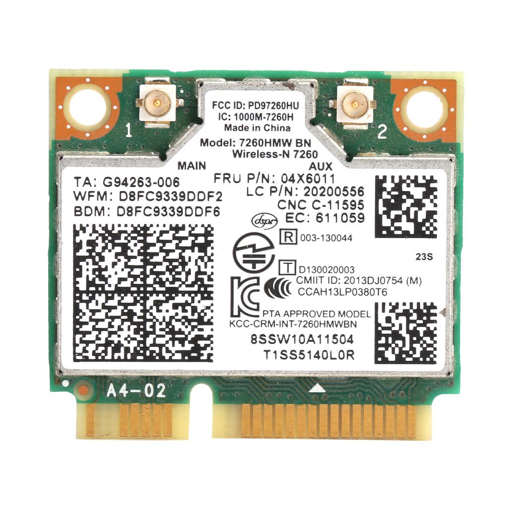 Mini PCIE Trådløst Wifi-kort BT 4.0 for Intel 04x6011 04w3815Lenovo k4350 k4250 7260HMW bn