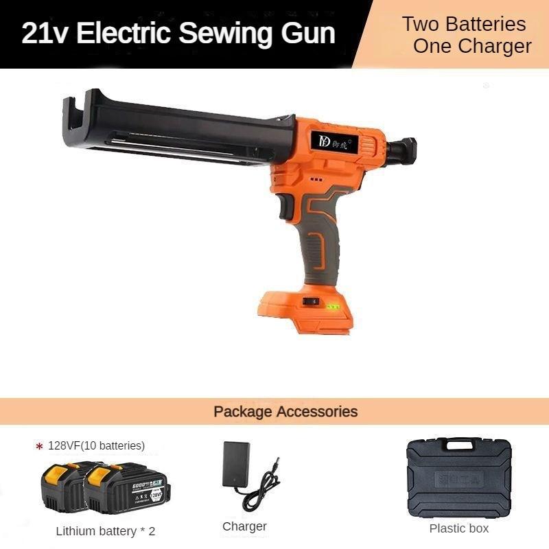 21V Fully Automatic Beauty Seam Glue Machine Household Repair Power Tool Electric Double Tube Glue Gun
