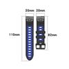 Replacement Straps Compatible for Garmin Fenix 7S 6S 6S Pro 5S 5S Pro Dual Color Watch Silicone Strap with Tool