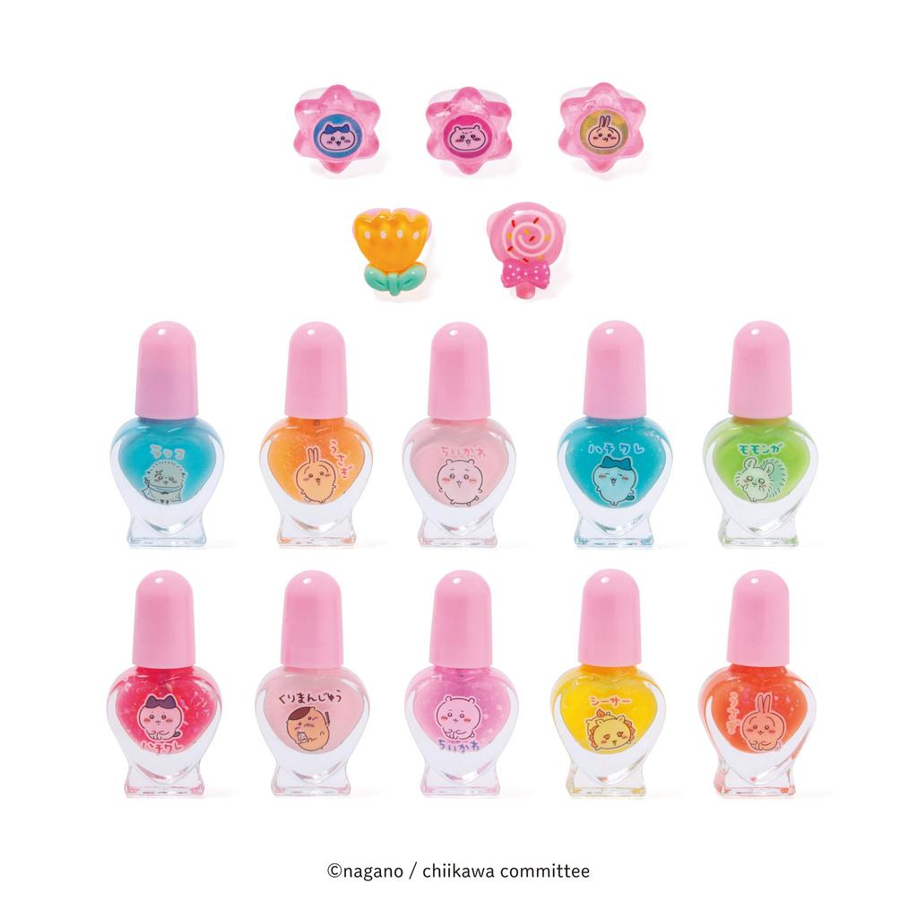 Race Chiikawa Peel-Off Nail Polish and Ring Set 230709