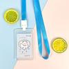 Ins Cute Transparent Lanyard Card Cover Student Bus Cards Case Cartoon Work Card Covers Credit Card Holder Id Holder with Rope