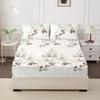1PC Printed Fitsheet Single Double Twin Queen Size Mattress Cover with Elastic Band Bedsheet Soft Comfortable Fitted Sheet