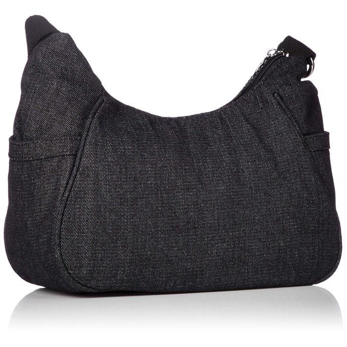 [Saboi] Denim Shoulder Bag Black Free Size