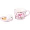 Sanrio "My Melody Latte Art" 3D Mug with Lid, Approx. 230ml, Approx. 12 x 13cm, Character Tableware, My Melody Goods, Pink, san4551-3