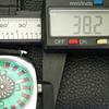 VINTAGE HAND-WINDING SWISS POKER FACE MENS REFURBISHED SEA GREEN WATCH A700946-5 R205a-a700946