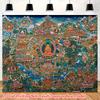 VIKAMA Intricate Thangka Tapestry Which Has Added A Sacred Cultural Vibe Ideal For Home Office Guesthouse And Meditation Space