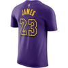 Nike X NBA Los Angeles Lakers FW24 Essential City Edition Crew Neck Pullover Short Sleeve T-Shirt Men T-Shirts Wild-Purple HJ2763-507
