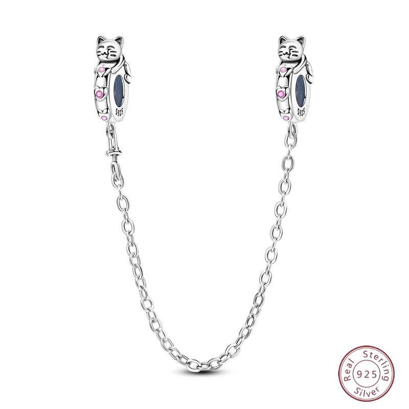 New Original Copper Beaded Bow Charm Blue Beads For Women Exquisite Diy Birthday Jewelry Gifts