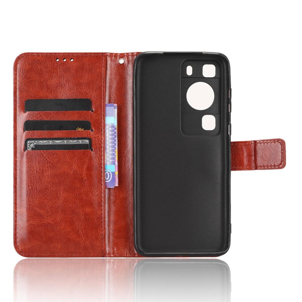 Für Huawei P60 Pro Hülle Flip Handyhalter Standhülle Huawei P60 Gehäuse Brieftasche PU Leder Rückseite