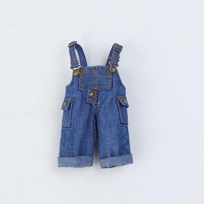 Ob11 Doll Clothes Fashion Tops Jeans Denim Overalls Cute Multi-color Working Outdoor Pants For 1/12 Bjd Dolls Accessory