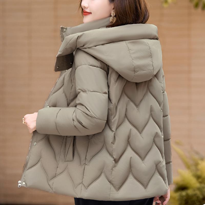 Nadměrné velikosti XL-6XL Zimní bundy Dámské svrchní oblečení S kapucí Hřejivé Ležérní Zimní kabát Dámské parky