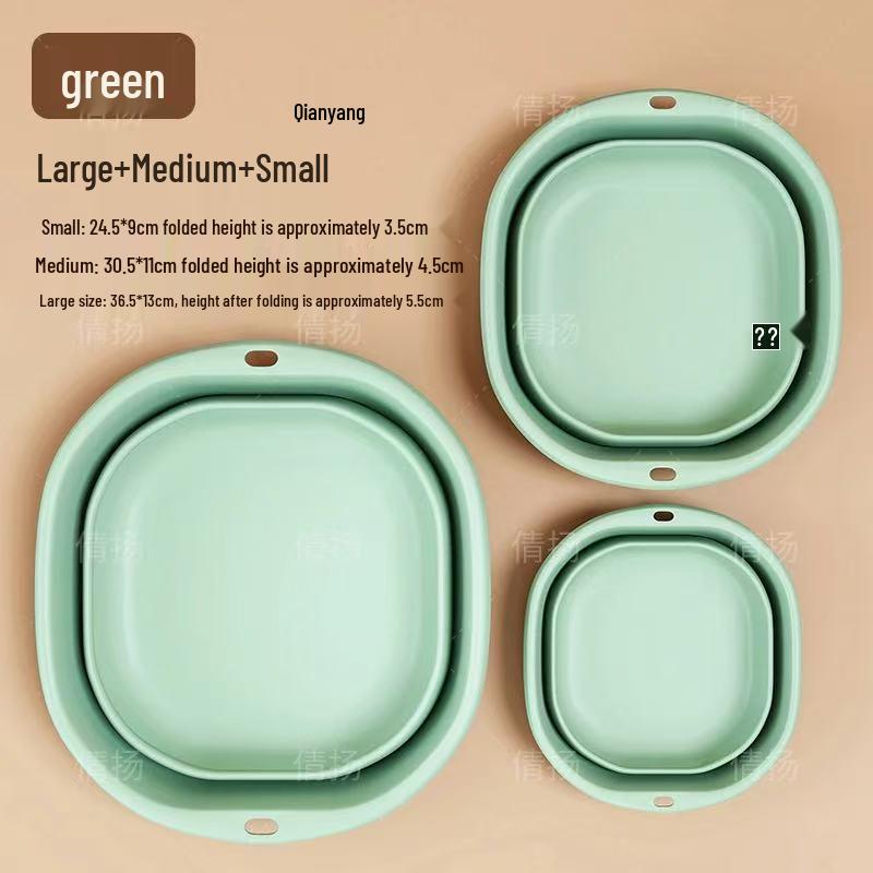 Japanese Foldable Travel Washbasin for Laundry and Dorm