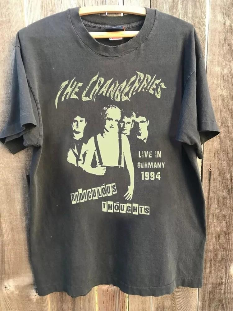 The Cranberries Band Ridiculous Thoughts Charcoal ShortSleeve TShirt S5XL Unisex T-Shirt L