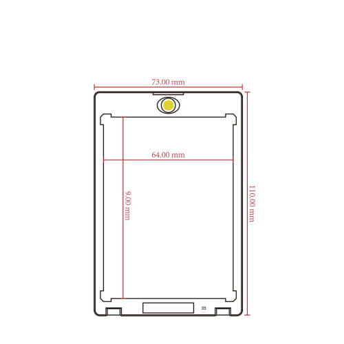 TXCAOT Magnetic Loader, Black Edge Transparent Card Loader, Trading Card Protective Case, 35pt, UV Protection, Magnetic, with Protective Clear Bag, Fo