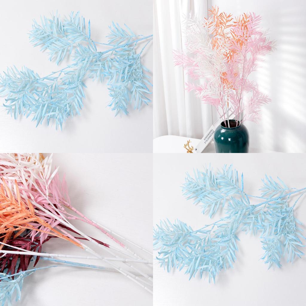 Faux Bamboo Leaf Wedding Decoration With Resistant Material For Home And Event Use