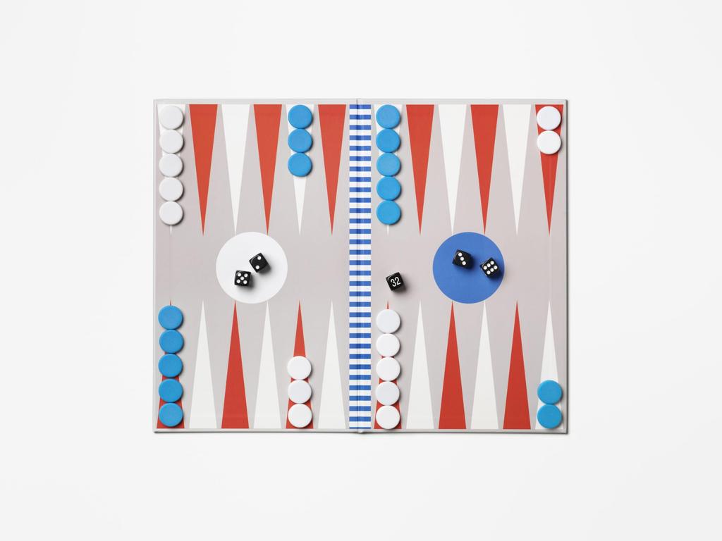 PRINTWORKS NEW PLAY Games a Board Perfect for Mind Interior and Foldable Set, Swedish, Scandinavian-design Game, Sports, Art, Collections. Backgammon.