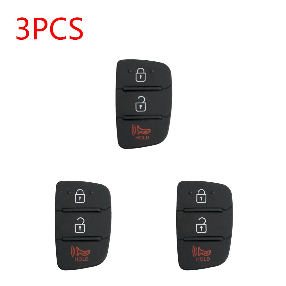 1-5 szt. Zamienna gumowa silikonowa podkładka z 4 przyciskami do samochodu Hyundai Tucson Santa fe / ix45 Sonata i40 Zdalny naprawa samochodu Obudowa kluczyka
