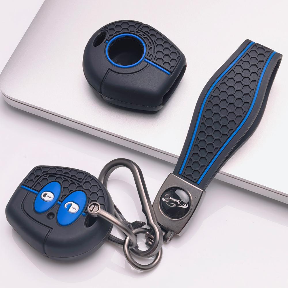 Key Fob Cover for Volkswagen Golf Passat Polo Jetta A4 Bora B5 9N Lupo Sharan with Keychain Anti-Scratch Guard Shockproof Protection