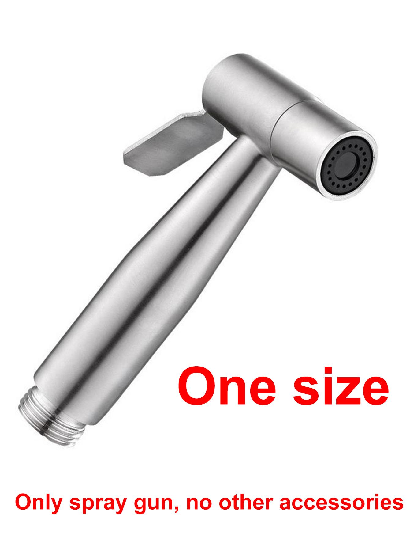 304 Stainless Steel Bidet Sprayer, High Pressure Handheld Toilet Cleaner with Adjustable Nozzle for Bathroom Shower Sink Tile