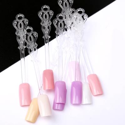 Nail art 24 Teile/paket Farbe Karte Fan Display Geformt Stilvolle Retro Gel Polnisch UV Gel Diagramm Display Board Praxis maniküre Werkzeug