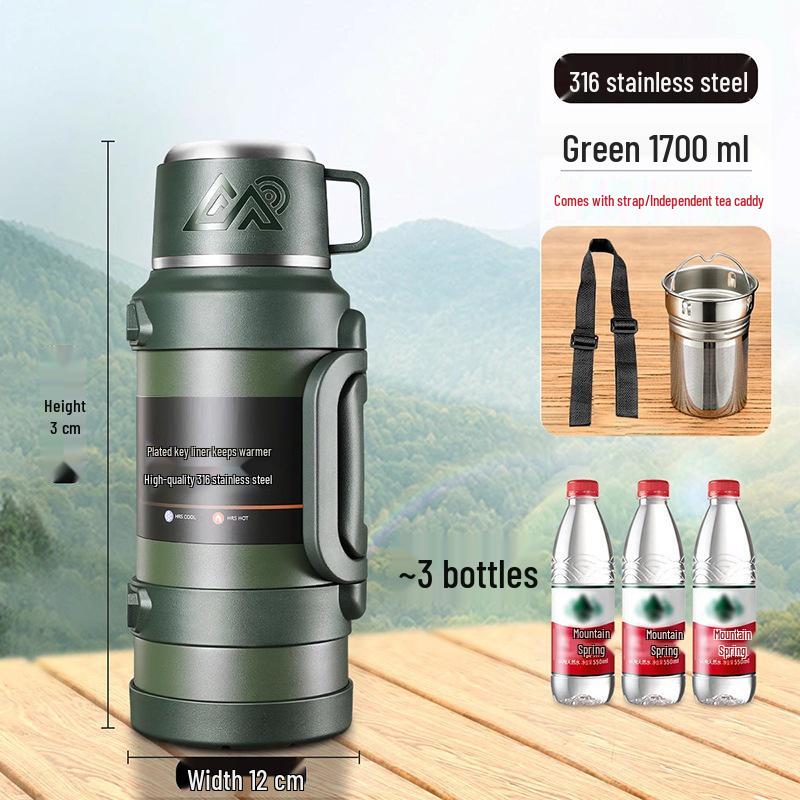 Thermos 316 Stainless Steel Travel Kettle with Large Capacity