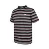 Nike Club T Shirts Men's Gray Black Stripes Crew Neck Moderate HJ0551-011
